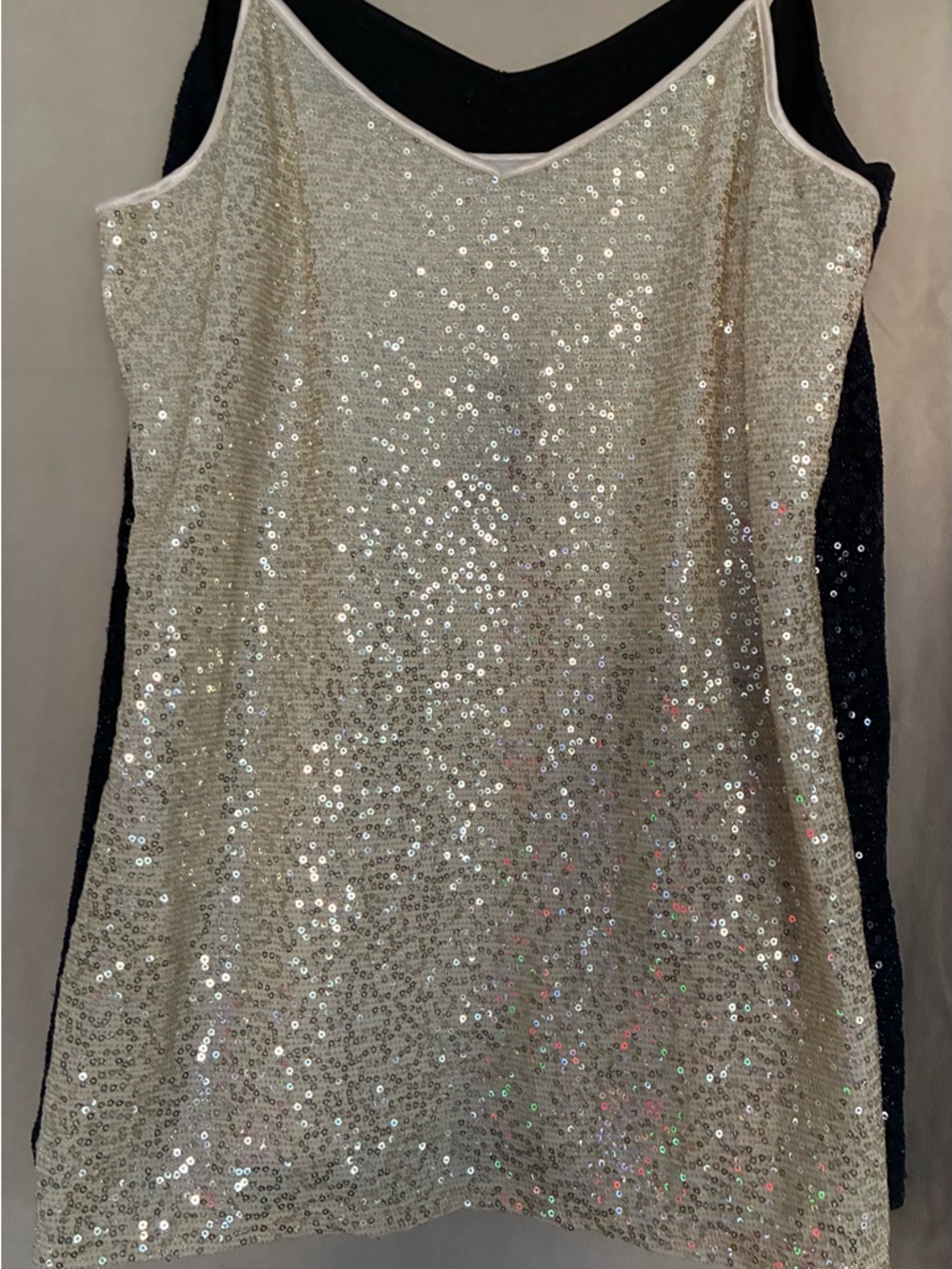 Express Champagne Sequin Slip blouse - Picture 3 of 4